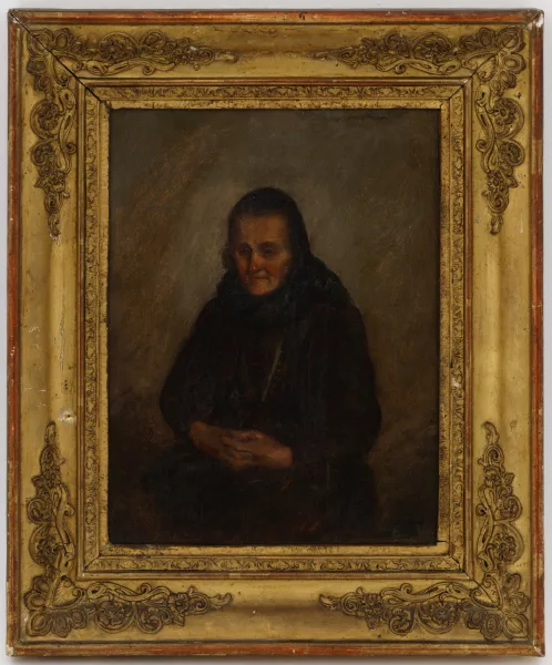 Benjamin Vautier l'Aîné — Portrait de femme les mains jointes