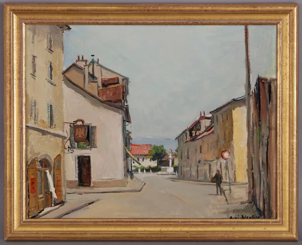 Benjamin Vautier — Vue de l'Arve à Carouge,
