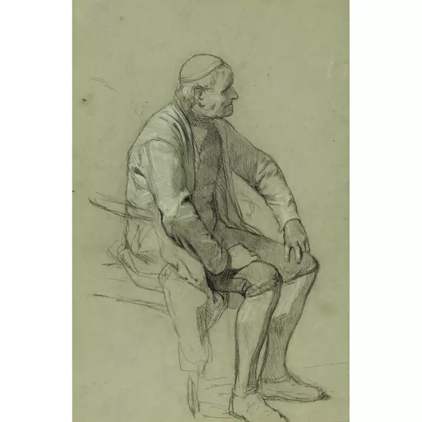 Sitzender Bauer