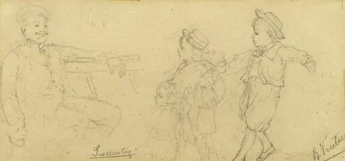 BENJAMIN VAUTIER — Figurenstudie. — Koller Auktionen