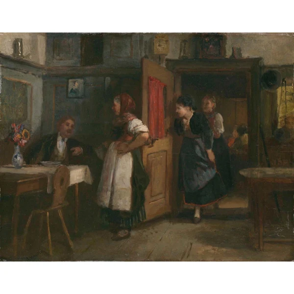 Benjamin Vautier — NOUVEAU CLIENT DANS LE SALON DU RESTAURANT A NEW CUSTOMER IN THE SITTING ROOM OF THE RESTAURANT