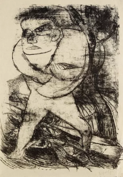 Bernhard Hoetger — Mann mit Fischen