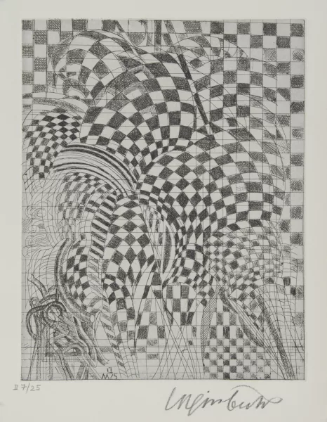 Bernhard Luginbühl — Der Schachbretter, 1994