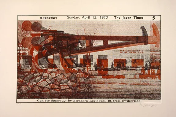 Bernhard Luginbühl — Gun for Sparrow (Osaka), 1970