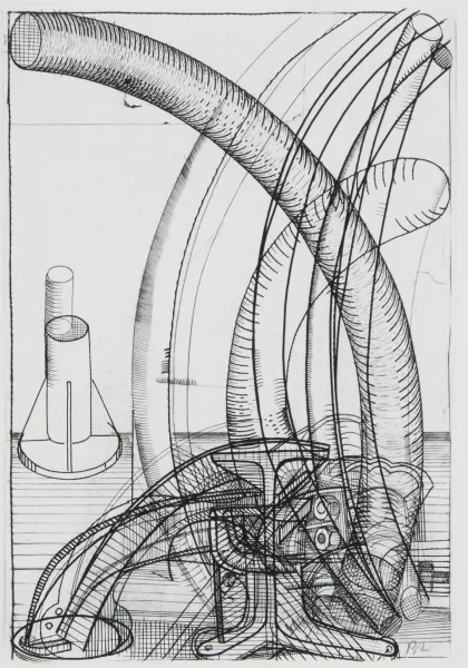 Bernhard Luginbühl — Plan für Stengel, 1971