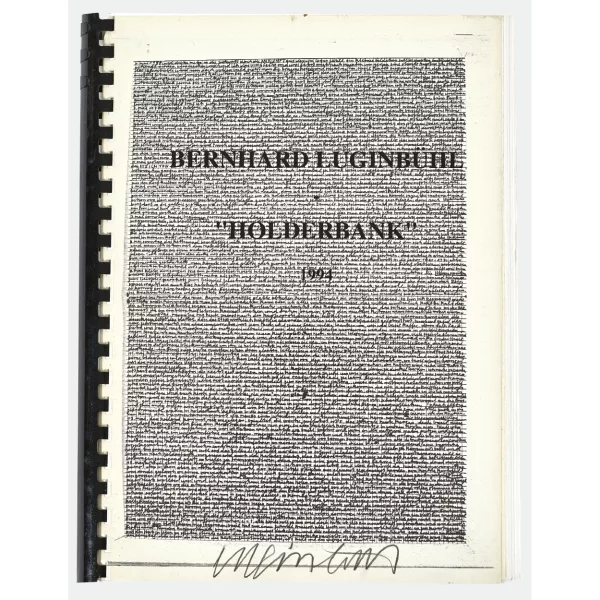 Bernhard Luginbühl — "Holderbank 1994".