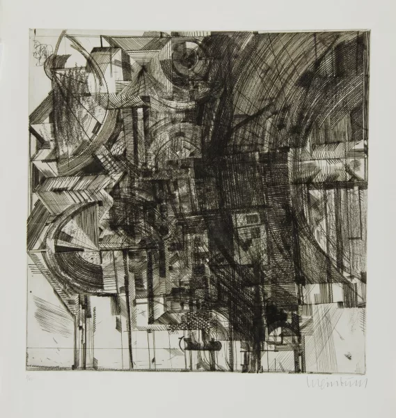 Bernhard Luginbühl — Kupferstich IV, 1960/61