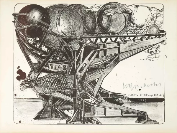 Bernhard Luginbühl — Atlas (Jubi-Litho von Roll)