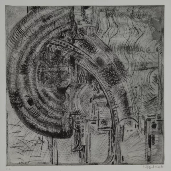 Bernhard Luginbühl — Radierung III, 1961
