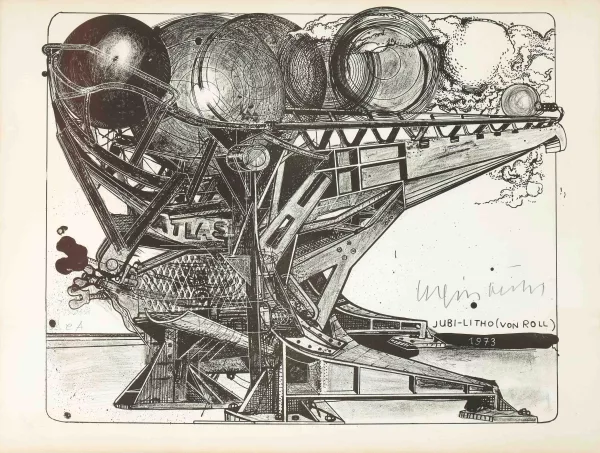 Bernhard Luginbühl — Atlas (Jubi-Litho von Roll)