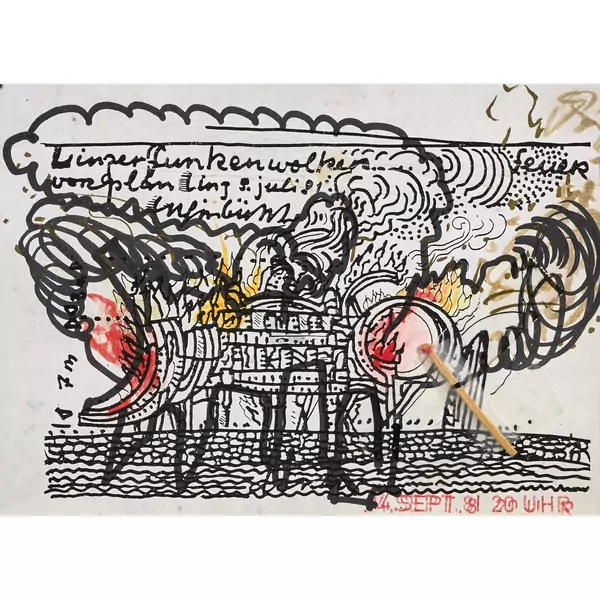 "Linzer Funkenwolkenvorplan Feuer"