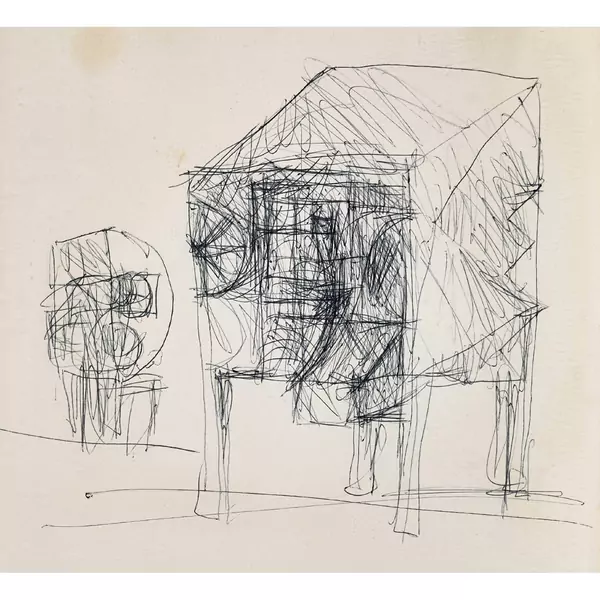 Studie zur Skulptur "Josef Boss" von 1971
