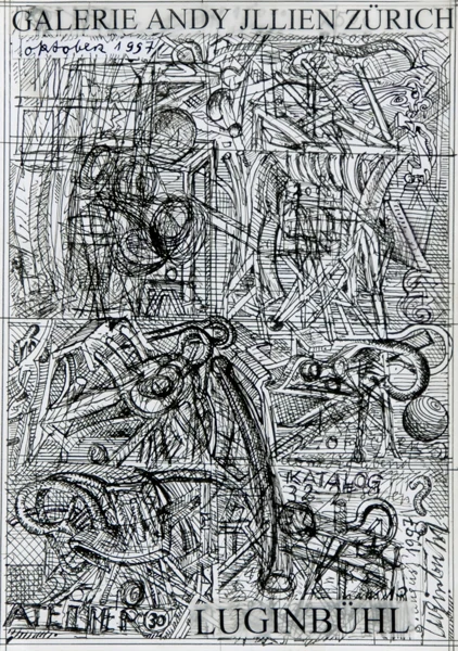 Bernhard Luginbühl — Entwurf für Ausstellungskatalog Galerie Andy Jllien, Zürich, 1997