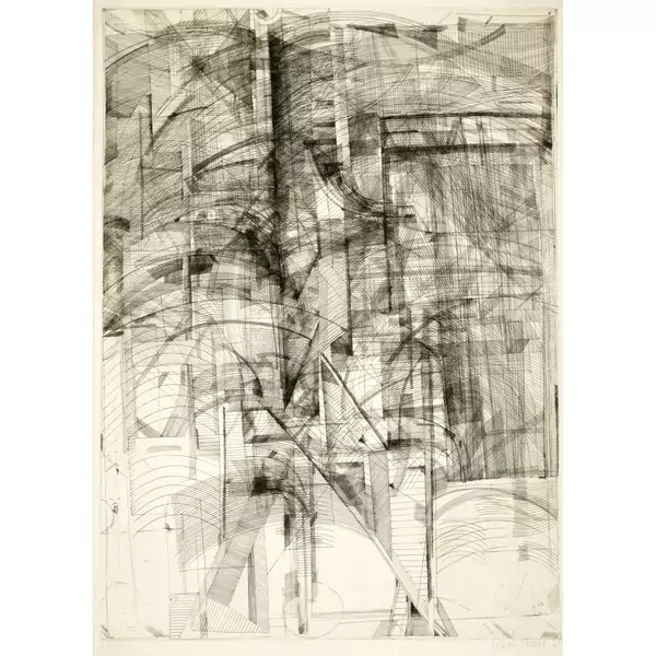 Bernhard Luginbühl — Grosser Kupferstich — Galerie Kornfeld