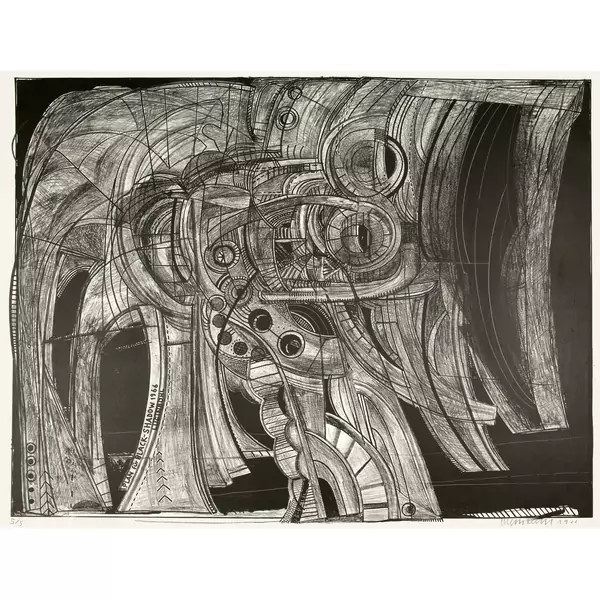 Bernhard Luginbühl — Plan für Black Shadow III — Galerie Kornfeld
