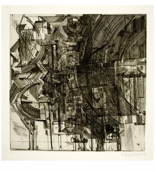 Bernhard Luginbühl — Kupferstich IV — Galerie Kornfeld