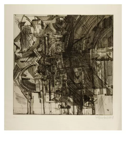 Bernhard Luginbühl — Kupferstich IV. - Punch — Galerie Kornfeld