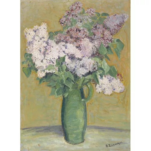 Bertha Züricher — Stillleben mit Flieder.