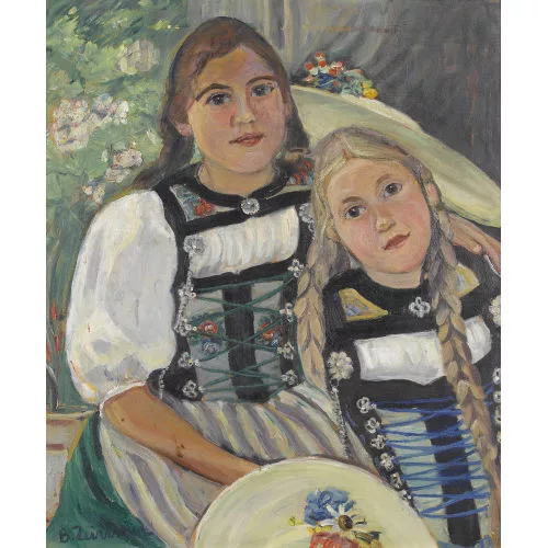 Bertha Züricher — "Mädchen in der neuen Berner Tracht".