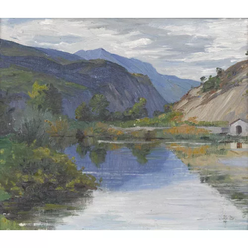 Berthe Bouvier — "Lac de Sierre".
