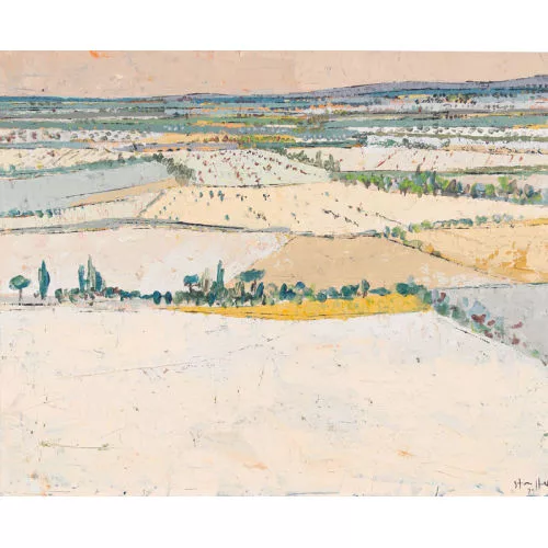 Bodo Stauffer — Winterliche Feldlandschaft.