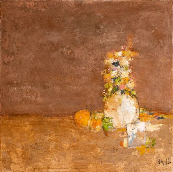 Stillleben mit Blumenvase