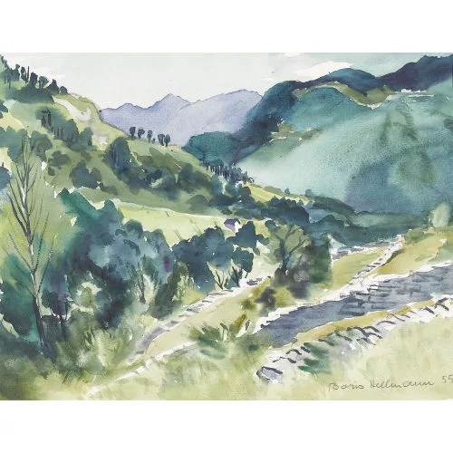 Boris Hellmann — Sommerliche Berglandschaft.