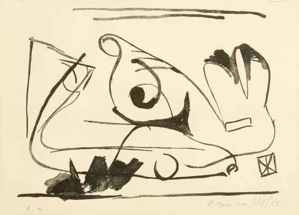 Bram van Velde — Poisson renversé"