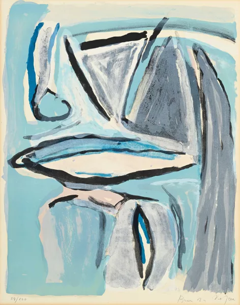 Bram van Velde — "Composition en bleu"