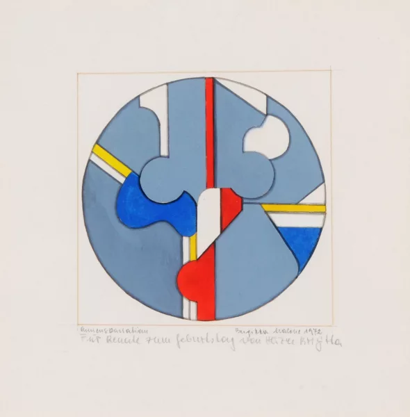 Brigitta Malche — 2 Gemälde: Ohne Titel, 1972; Gemäldebild V., 1973