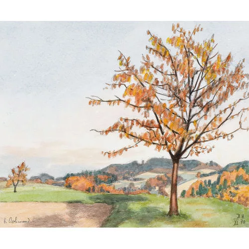 Bruno Hesse — Kirschbaum im Herbst.