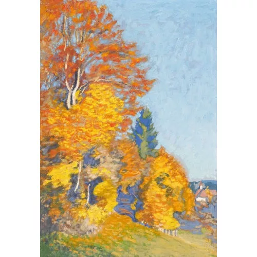 Bruno Hesse — "Waldrand im Herbst".