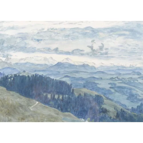 Bruno Hesse — "Berner Alpen von der Lüdern aus".