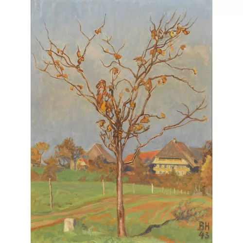 Bruno Hesse — "Kleiner Kirschbaum im Herbst".