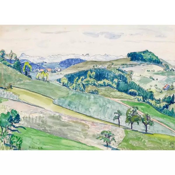 Sommerliche Landschaft mit Stockhornkette