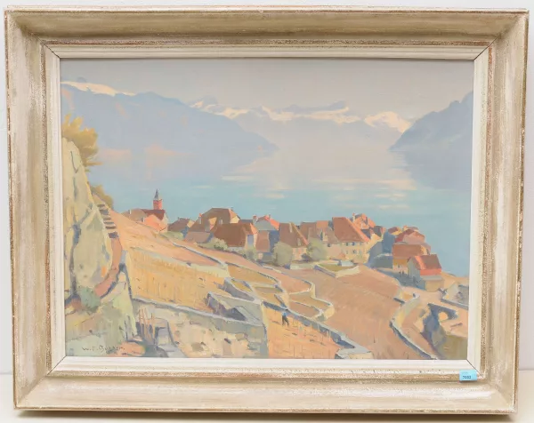 Burger, Willy Friedrich — Rivaz et le Lac Léman", 1952