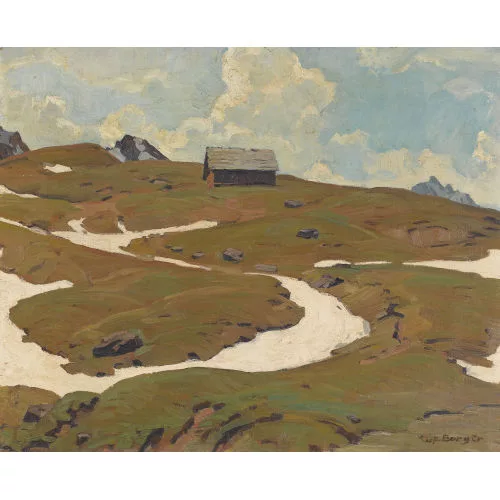Burger, Willy Friedrich — Schneeschmelze in den Bergen.
