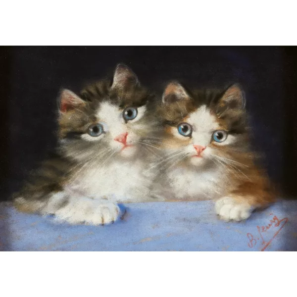 Burkhard Flury genannt Katzen-Flury — Zwei Kätzchen.