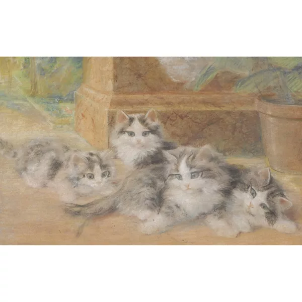 Burkhard Flury genannt Katzen-Flury — Katzenfamilie.