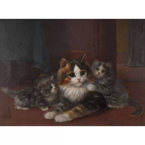 Burkhard Flury genannt Katzen-Flury — Katzentrio.