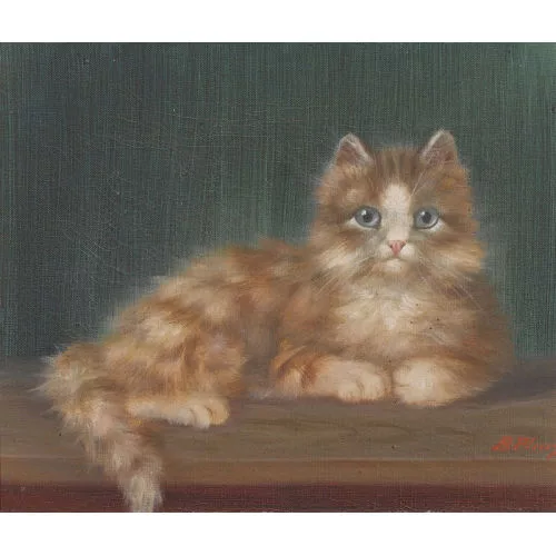 Burkhard Flury genannt Katzen-Flury — Liegendes Kätzchen.