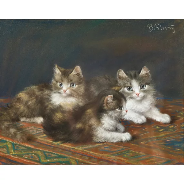 Burkhard Flury genannt Katzen-Flury — Drei Kätzchen.