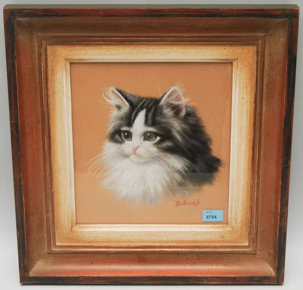 Burkhard Flury genannt Katzen-Flury — Portrait einer jungen Perserkatze