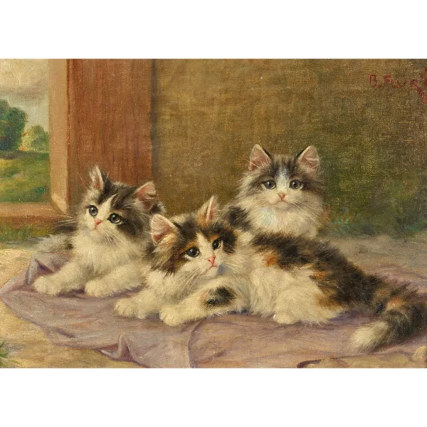 Burkhard Flury genannt Katzen-Flury — Drei Kätzchen.