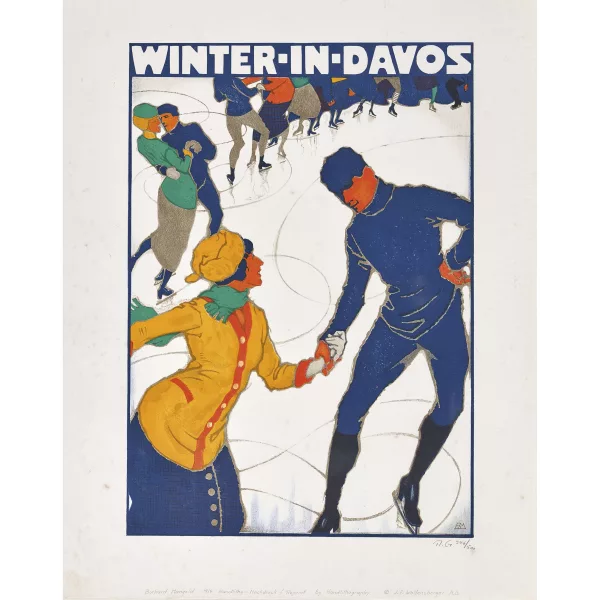 Burkhard Mangold — "Winter in Davos".