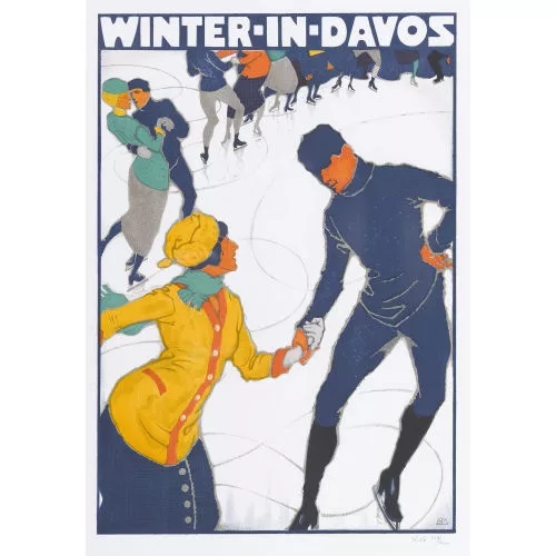 Burkhard Mangold — "Winter in Davos".
