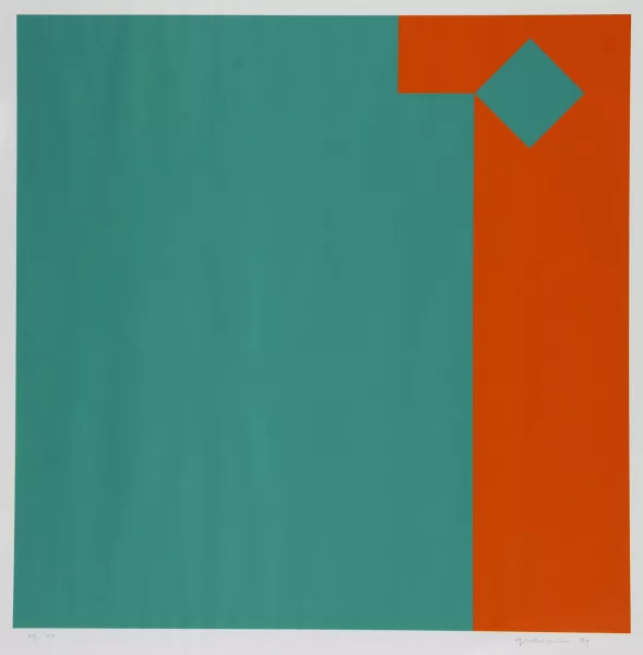 Camille Graeser — Grün / Orange 3:1, 1979