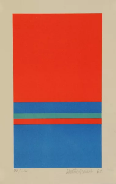 Camille Graeser — 2 Blätter: Ohne Titel, 1962; Komplementär-Relation I, 1965/73