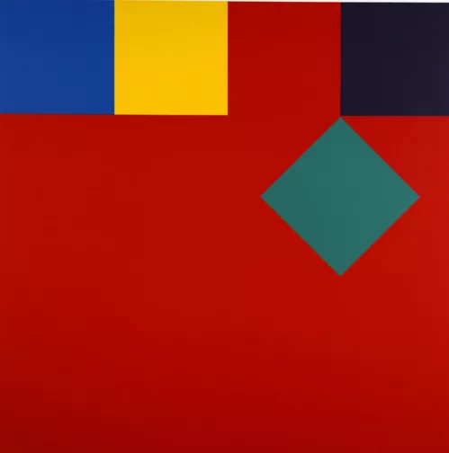 Camille Graeser — Disloziertes grünes Quadrat, 1971