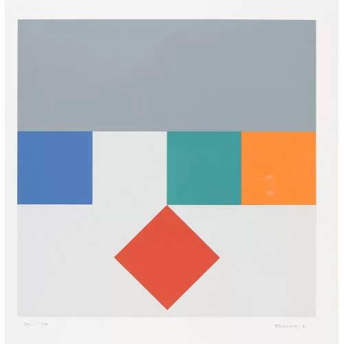 Camille Graeser — Dislozierendes rotes Quadrat.